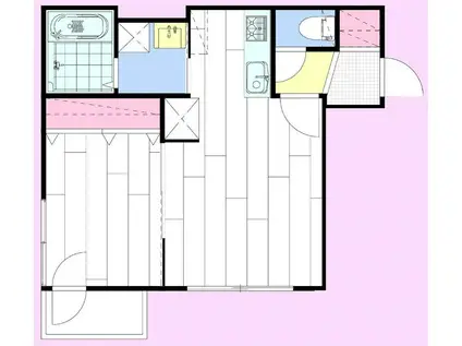 モルティーニ宮の森(1LDK/4階)の間取り写真