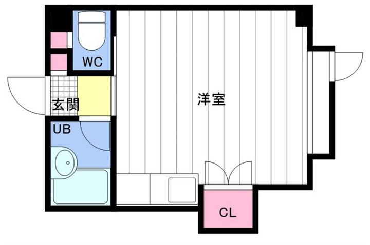 メゾワール裏参道(ワンルーム/3階)の間取り写真