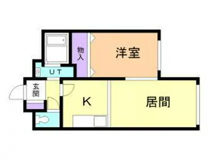 THE RESIDENCE PARK YAMAHANA 旧NH(1LDK/2階)の間取り写真