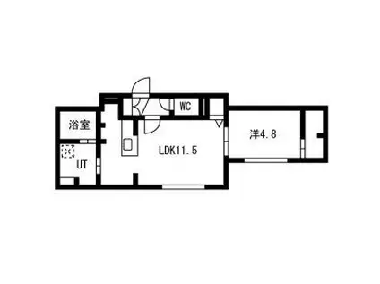 GLOIRE GA-S8W12MS(1LDK/3階)の間取り写真