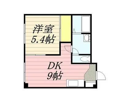 セントレジス(1LDK/2階)の間取り写真