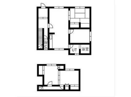 北海道札幌市南区 2階建 築38年(4LDK)の間取り写真