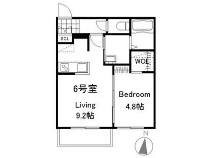 プレスタ南7西16MS(1LDK/3階)の間取り写真