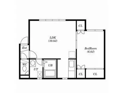 ハイツ317(1LDK/3階)の間取り写真
