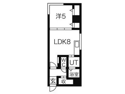 カサトレスネオ(1LDK/6階)の間取り写真