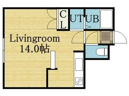 LEGANNEX N19(1K/4階)の間取り写真