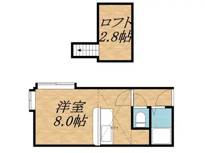 ライフステージN26(ワンルーム/3階)の間取り写真
