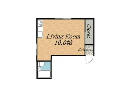 NO2 NSKビル(ワンルーム/2階)の間取り写真