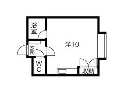 デグネス札幌(1K/1階)の間取り写真