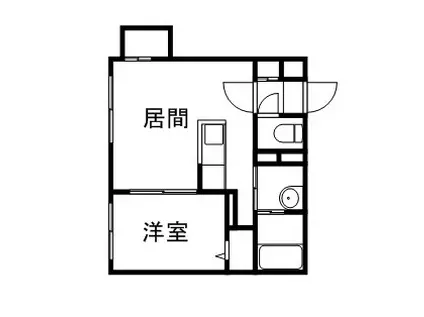 ジェラート(1LDK/4階)の間取り写真