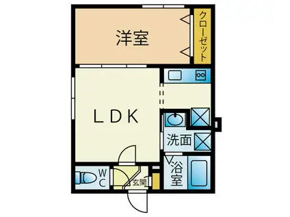 プレドニア南麻生(1LDK/5階)の間取り写真