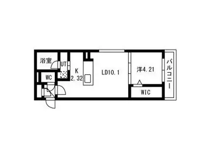 CAVATINA(1LDK/3階)の間取り写真
