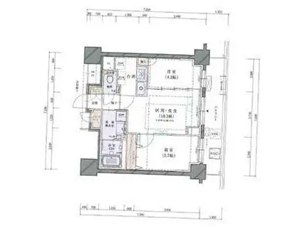 ラ・クラッセ札幌麻生ステーションスクエア(2LDK/7階)の間取り写真