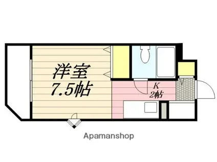 メゾン・ド・ウルス(1K/3階)の間取り写真