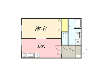 第三グレースマンション(1DK/2階)の間取り写真