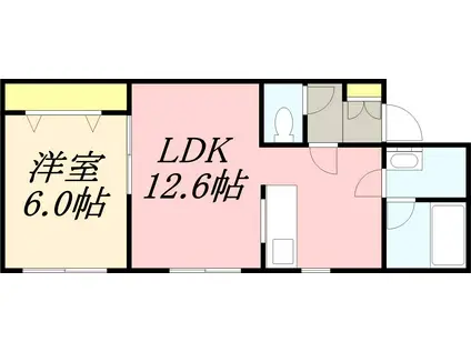 MS・SAKURA(1LDK/2階)の間取り写真