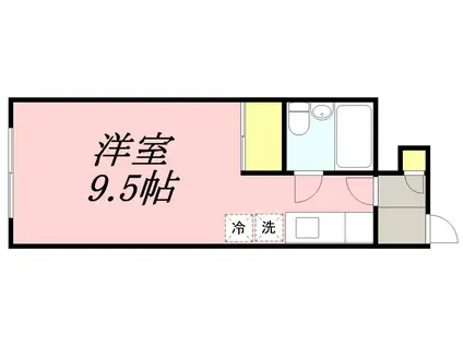 メゾンハーバービュー(1K/1階)の間取り写真