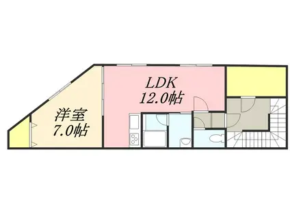 レジデンスタルガ(1LDK/2階)の間取り写真