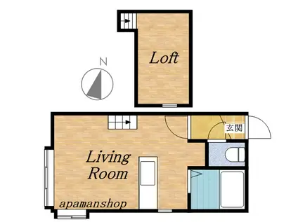 AMS長橋(1K/3階)の間取り写真
