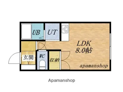 メゾン石岡(ワンルーム/3階)の間取り写真