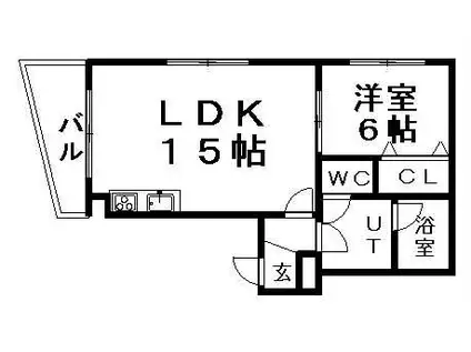 マンション24(1LDK/3階)の間取り写真