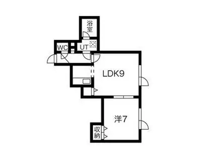 プレシャスハイム(1LDK/2階)の間取り写真