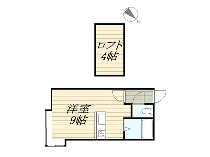 RT月寒公園(ワンルーム/2階)の間取り写真