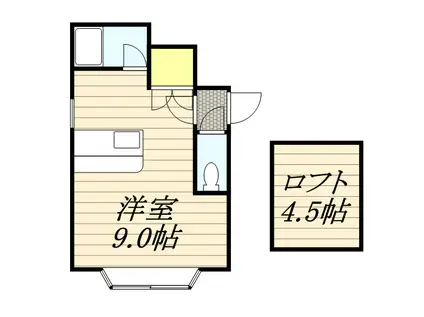 プラチナパレス(ワンルーム/1階)の間取り写真