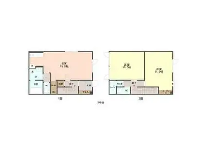 SAKURA93(2LDK/1階)の間取り写真