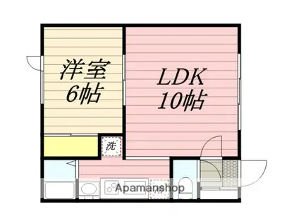 エルーセラN33(1LDK/2階)の間取り写真