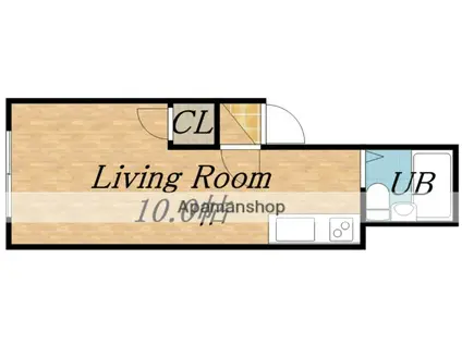 ベイスティー(ワンルーム/1階)の間取り写真