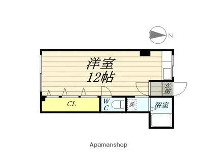 大石ビル(ワンルーム/2階)の間取り写真