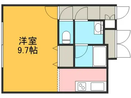 セイ・ルシード(1K/3階)の間取り写真