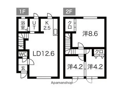 ニトライ(3LDK)の間取り写真