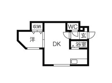 グランデージN41(1LDK/1階)の間取り写真