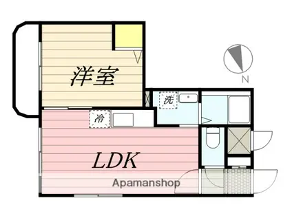 ウィングパーク(1LDK/3階)の間取り写真