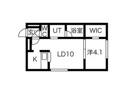 CARRERA146(1LDK/3階)の間取り写真