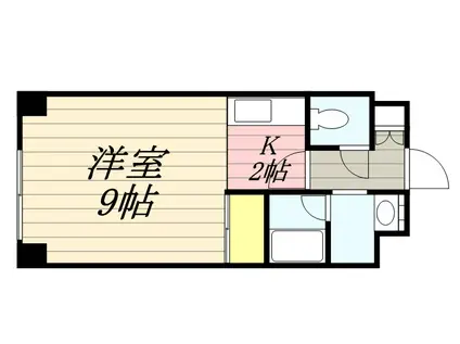 サンエスコーポ18(1K/4階)の間取り写真