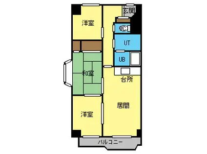 αNEXT北27条(3LDK/4階)の間取り写真
