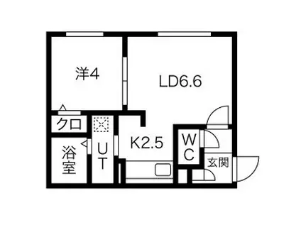 GREXTATE34(1LDK/3階)の間取り写真