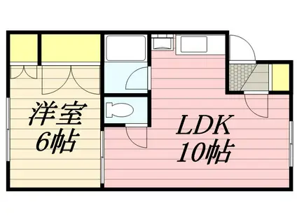 サニーハイツ(1LDK/1階)の間取り写真