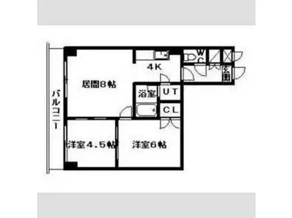 アルカディア33(2LDK/4階)の間取り写真