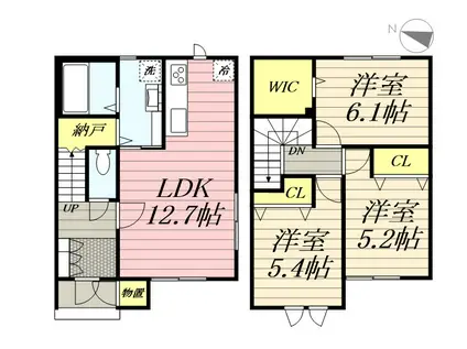 ルミエール北44東13(3LDK/1階)の間取り写真