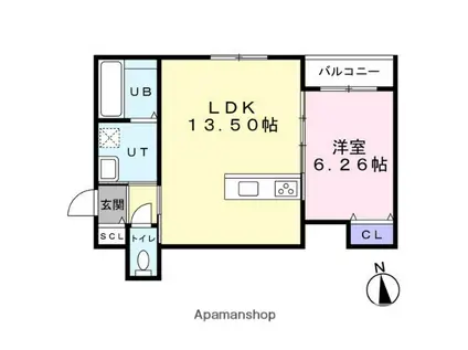 I-TOWNみずほ(1LDK/2階)の間取り写真