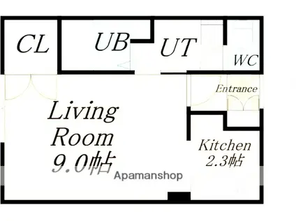 美川ハイツ7(1K/1階)の間取り写真