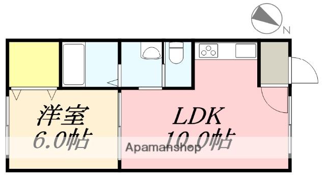 ピュアパレス北昭和(1LDK/5階)の間取り写真