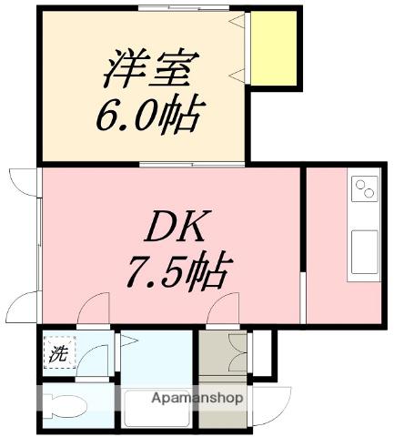 レイトンハウスⅣ(1LDK/2階)の間取り写真