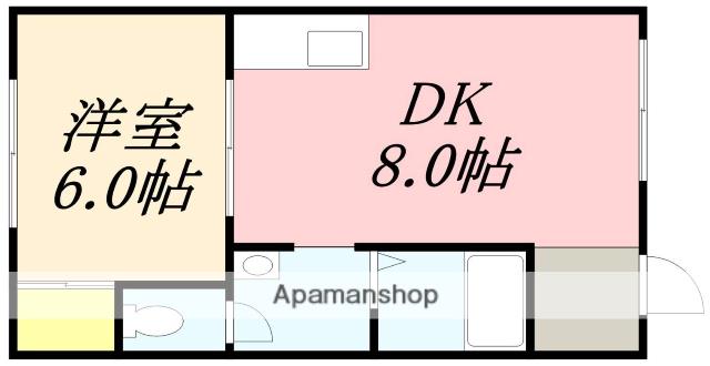 コープサイド亀田本町1(1LDK/1階)の間取り写真