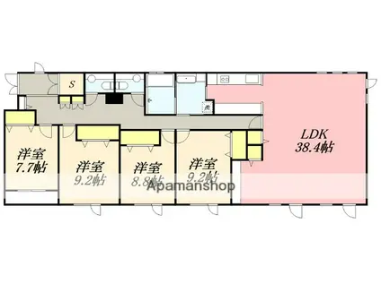 NEW PIAZZA(4LDK/5階)の間取り写真