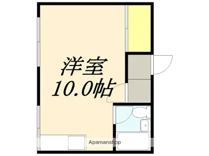 メゾンドフラッシュ富岡(ワンルーム/4階)の間取り写真